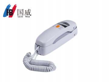 國威GW8A白色壁掛分機面包機一鍵呼叫緊急呼叫對講電話機