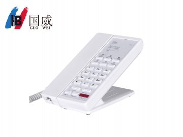 國威GW96,酒店電話機,客房專用話機,一鍵前臺白色酒店話機