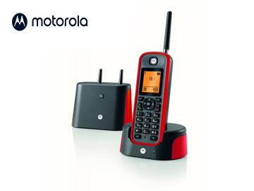 摩托羅拉O201C數(shù)字無(wú)繩電話,遠(yuǎn)距離電話,防水防塵防干擾電話