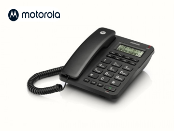 摩托羅拉CT210C來電顯示電話機,雙接口電話機,免電池可壁掛電話