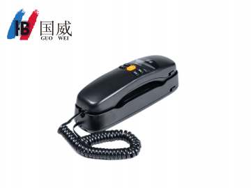 國威GW8A黑色壁掛分機酒店衛生間壁掛面包電話機一鍵呼叫電話機
